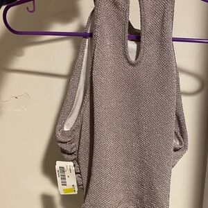 Women's Shimmery Neutral Top